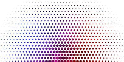 Light Blue Red vector pattern with spheres Colorful illustration with gradient dots in nature style Design for your commercials