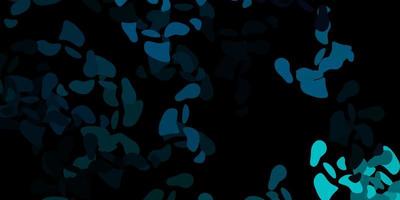 Dark blue green vector texture with memphis shapes