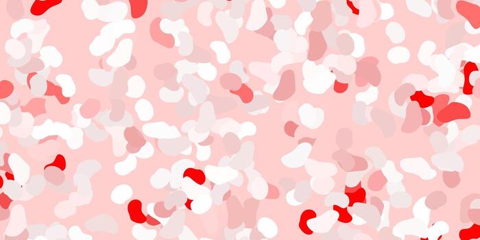 Light red vector pattern with abstract shapes