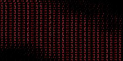 Dark Red vector texture with religion symbols