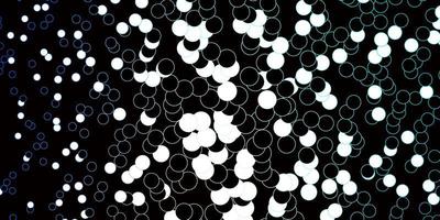 Dark Blue Yellow vector background with bubbles Illustration with set of shining colorful abstract spheres Pattern for booklets leaflets