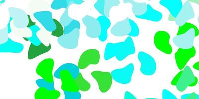 Light blue green vector background with random forms