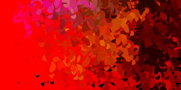 Light red yellow vector pattern with abstract shapes