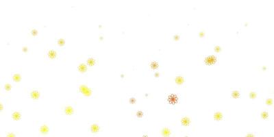 Light Yellow vector natural layout with flowers