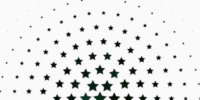Light Green vector texture with beautiful stars Shining colorful illustration with small and big stars Design for your business promotion