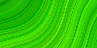 Light Green vector background with lines Colorful abstract illustration with gradient curves Best design for your ad poster banner