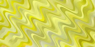 Light Green Yellow vector pattern with wry lines Brand new colorful illustration with bent lines Template for cellphones