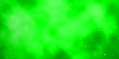 patrón de vector verde claro con estrellas abstractas ilustración colorida con patrón de estrellas de degradado abstracto para páginas de destino de sitios web