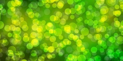 Light Green vector layout with circles Colorful illustration with gradient dots in nature style Design for posters banners