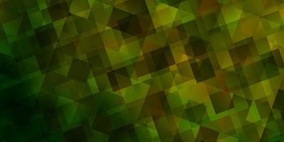 Light Green Yellow vector backdrop with lines triangles