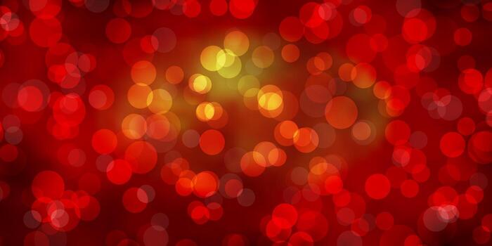 Dark Orange vector pattern with spheres Abstract decorative design in gradient style with bubbles Design for posters banners