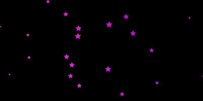 Fondo de vector rosa oscuro con estrellas de colores Ilustración colorida con patrón de estrellas degradado abstracto para envolver regalos