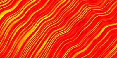 Plantilla de vector naranja claro con líneas ilustración colorida en estilo abstracto con plantilla de líneas dobladas para su diseño de interfaz de usuario