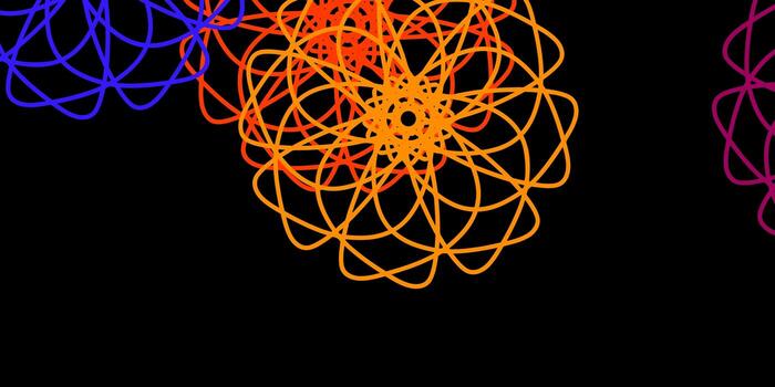 patrón de vector rojo azul oscuro con formas abstractas