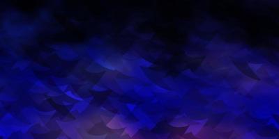 Dark Purple vector pattern with polygonal style with cubes