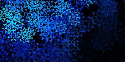 patrón de vector azul oscuro con estilo poligonal