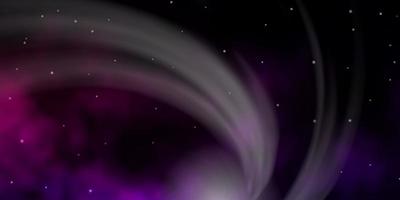 Fondo de vector rosa púrpura oscuro con estrellas de colores ilustración colorida con patrón de estrellas degradado abstracto para envolver regalos