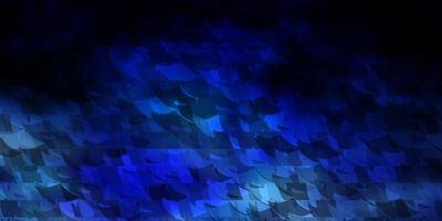 Dark BLUE vector background with polygonal style