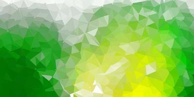 Dark green red vector triangle mosaic background