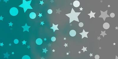 Light BLUE vector pattern with circles stars Illustration with set of colorful abstract spheres stars Texture for window blinds curtains
