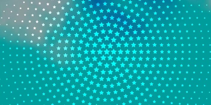 Plantilla de vector azul claro con estrellas de neón ilustración colorida en estilo abstracto con patrón de estrellas degradado para páginas de destino de sitios web