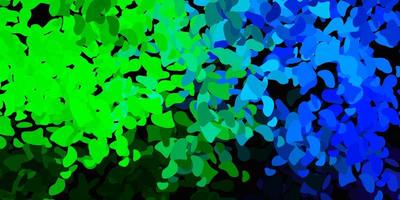 Dark multicolor vector background with random forms