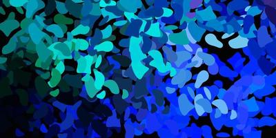 Light blue vector pattern with abstract shapes