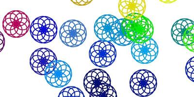 Light Multicolor vector background with bubbles