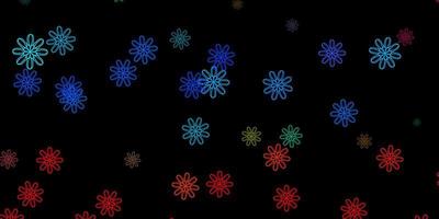 Dark Multicolor vector backdrop with chaotic shapes