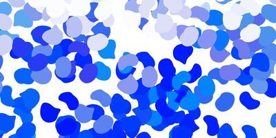 textura de vector azul claro con formas de memphis