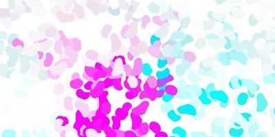 Light pink blue vector template with abstract forms