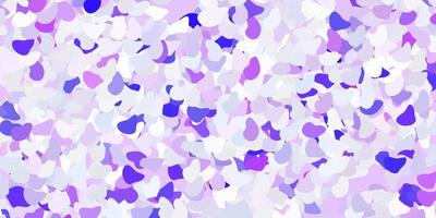 Light purple vector pattern with abstract shapes