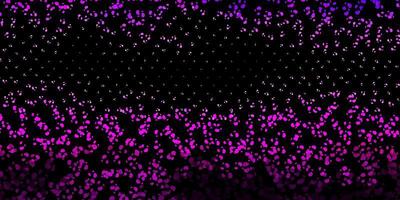 Dark purple pink vector pattern with abstract shapes