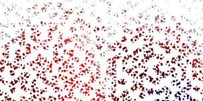 Plantilla de vector rojo claro con formas abstractas