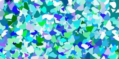 Light blue green vector background with random forms