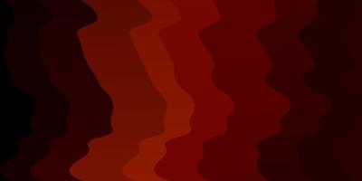 textura de vector naranja oscuro con arco circular ilustración brillante con patrón de arcos circulares degradados para páginas de destino de sitios web