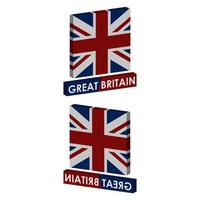 Great Britain Flag On Background vector