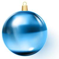 Vector illustration of cool blue Christmas decoration