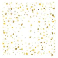 Gold stars Confetti celebration vector