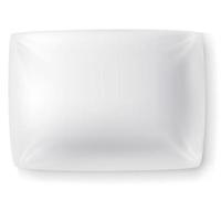 Blank white rectangular pillow Cushion vector illustration