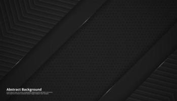 Abstract dark black background with copy space vector