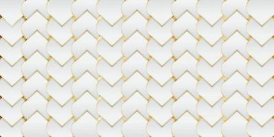 abstract wave background with elegant gold white vector