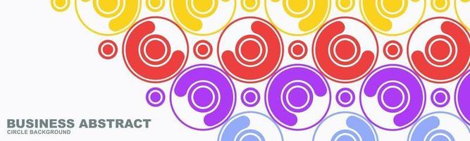 Colorful abstract circle background vector