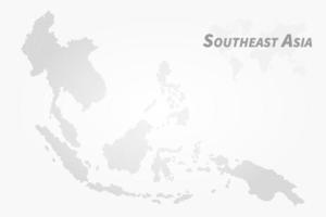 mapa del sudeste asiático. diseño de puntos de alto detalle. vector. vector