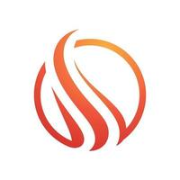 Flame logo Vector template. fire logo design graphic