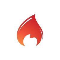 Flame logo Vector template. fire logo design graphic