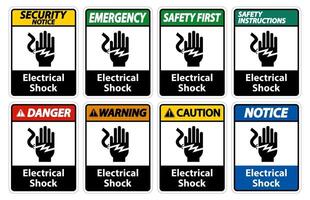 Electrical Shock Electrocution Symbol Sign, Vector Illustration, Isolate On White Background Label .EPS10