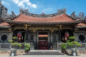 el templo longshan mengija en taipei en taiwán foto