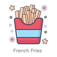 Fries Hot chips vector