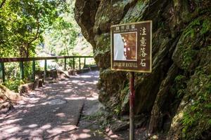 The Shakadang Trail at Taroko Gorge National Park in Taiwan photo
